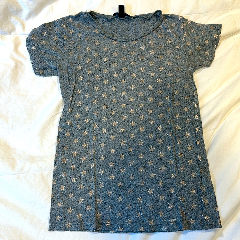 JCrew Metallic Star Tee